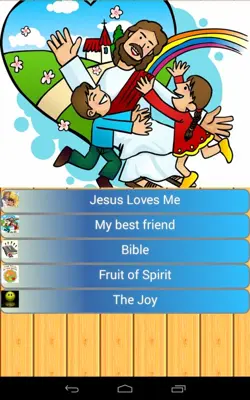 KidsChristianSongs android App screenshot 1